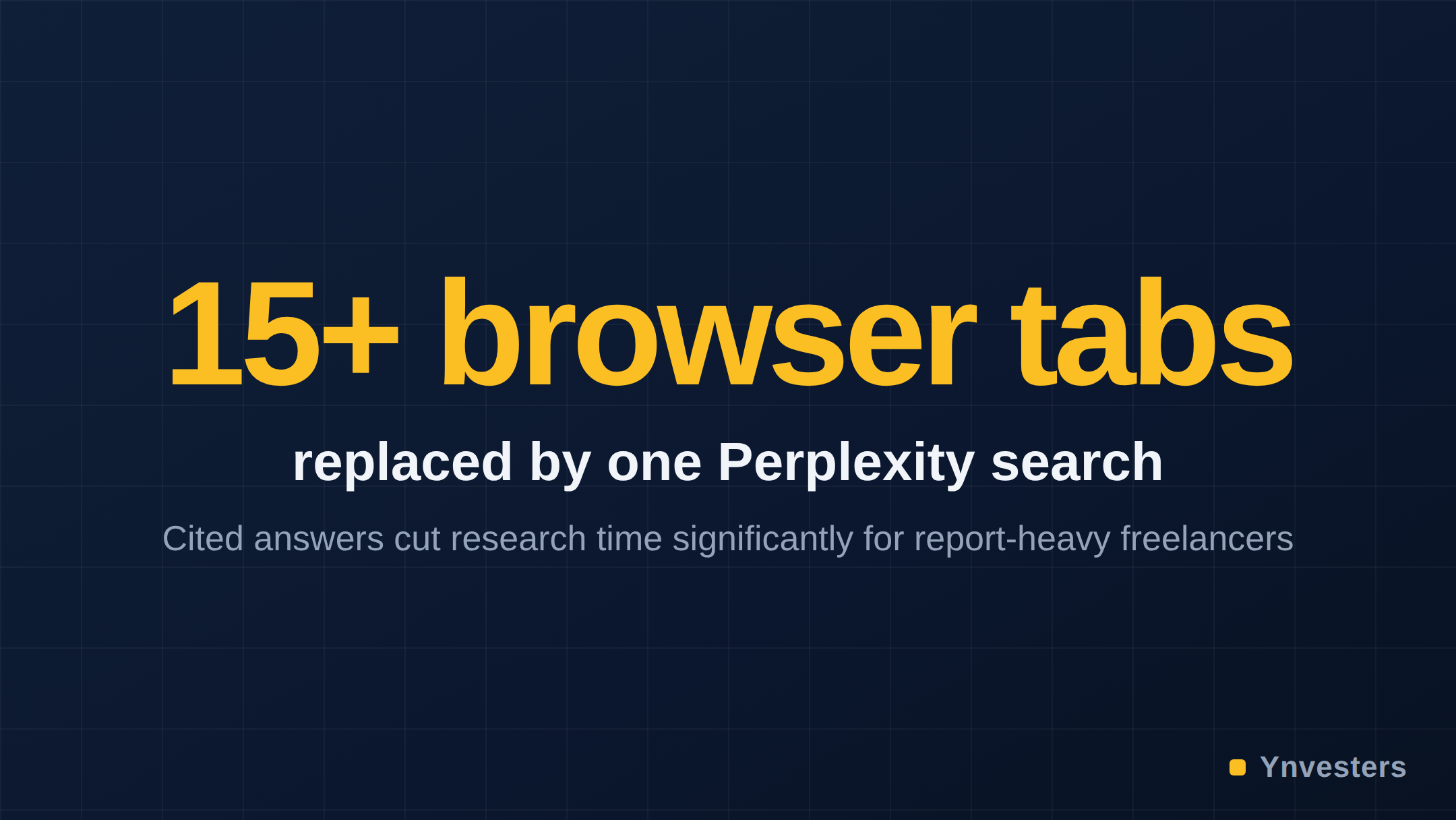 15+ browser tabs — replaced by one Perplexity search
