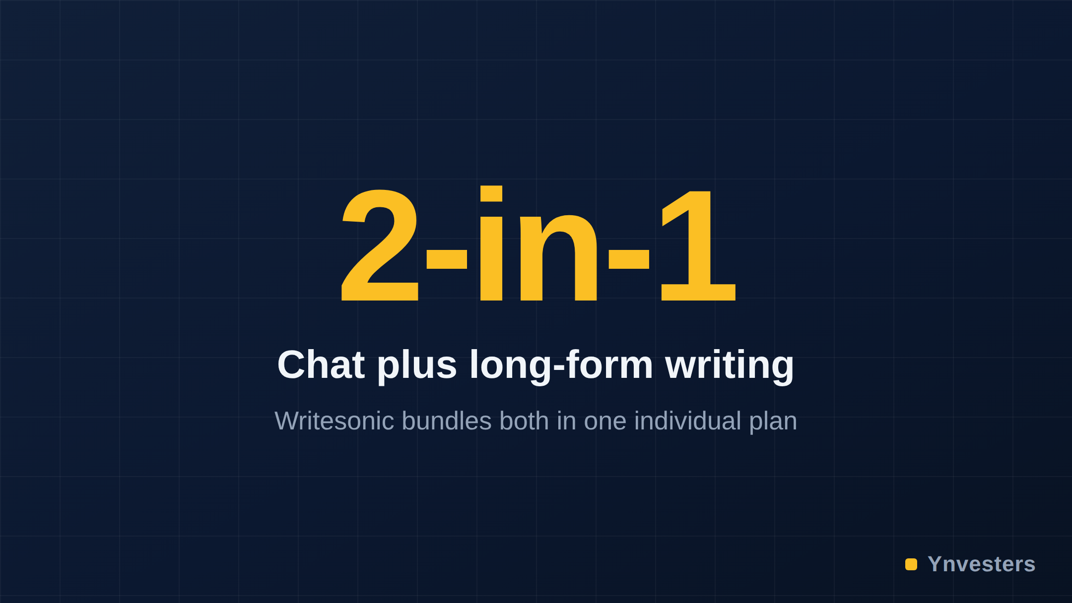 2-in-1 — Chat plus long-form writing