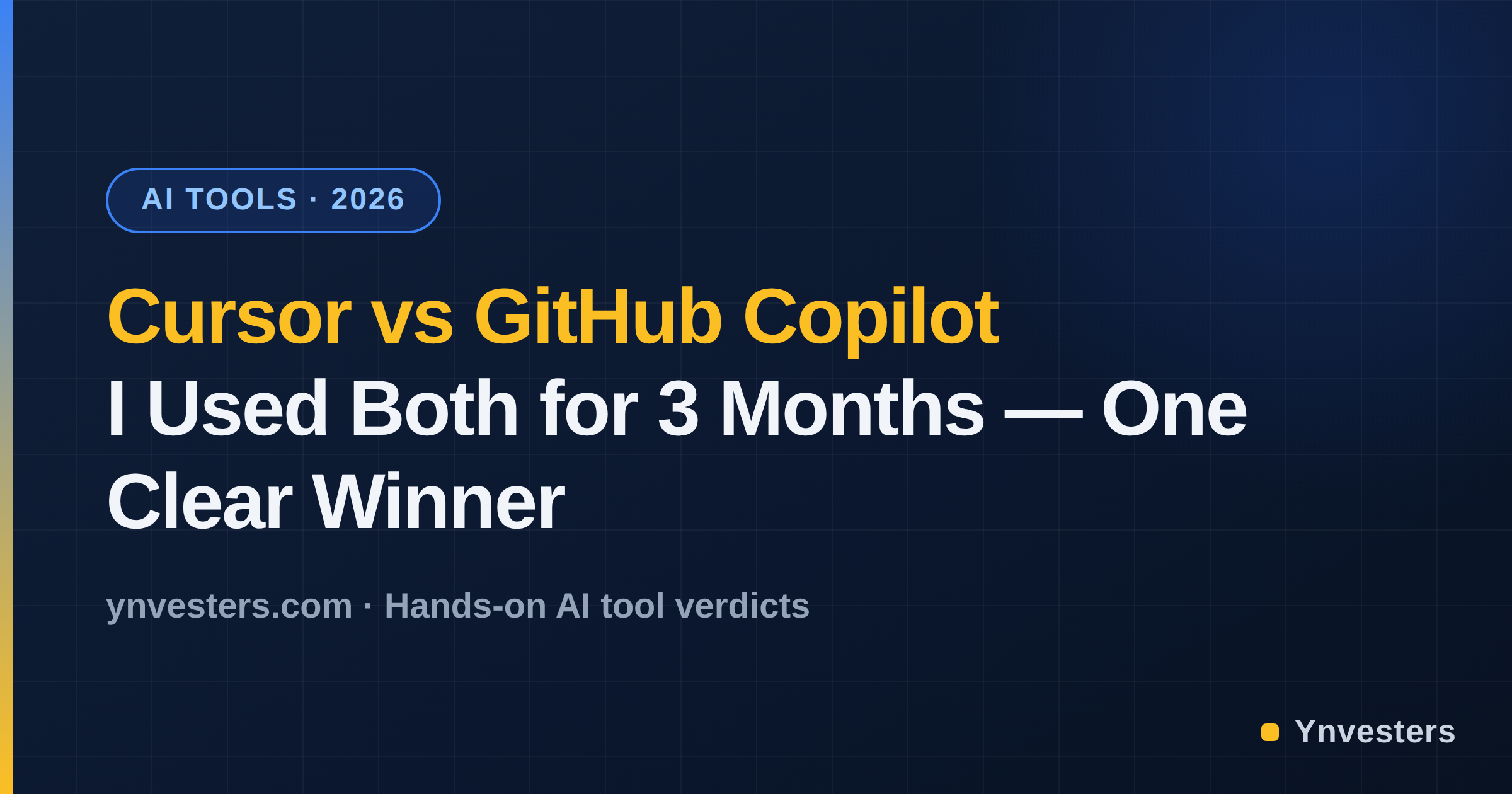 Cursor vs GitHub Copilot 2026: One Clear Winner for Solo Developers