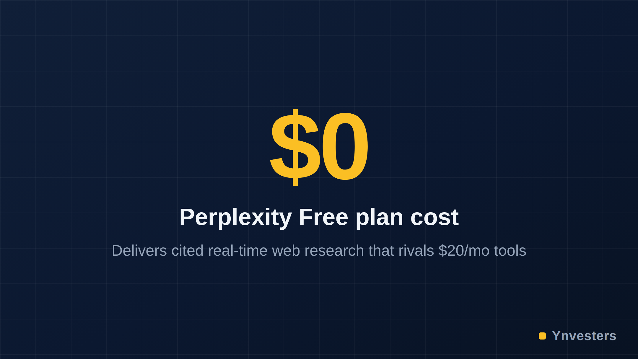 $0 — Perplexity Free plan cost