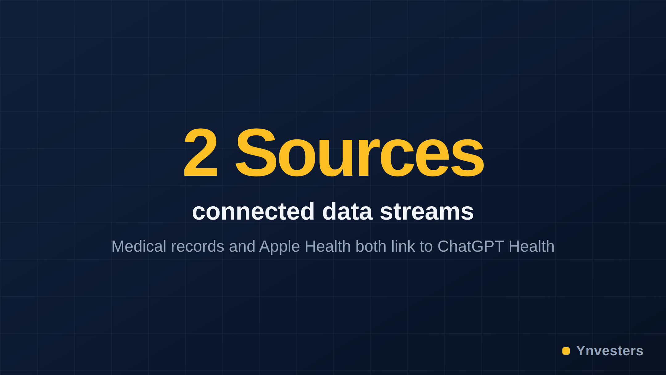 2 Sources — connected data streams