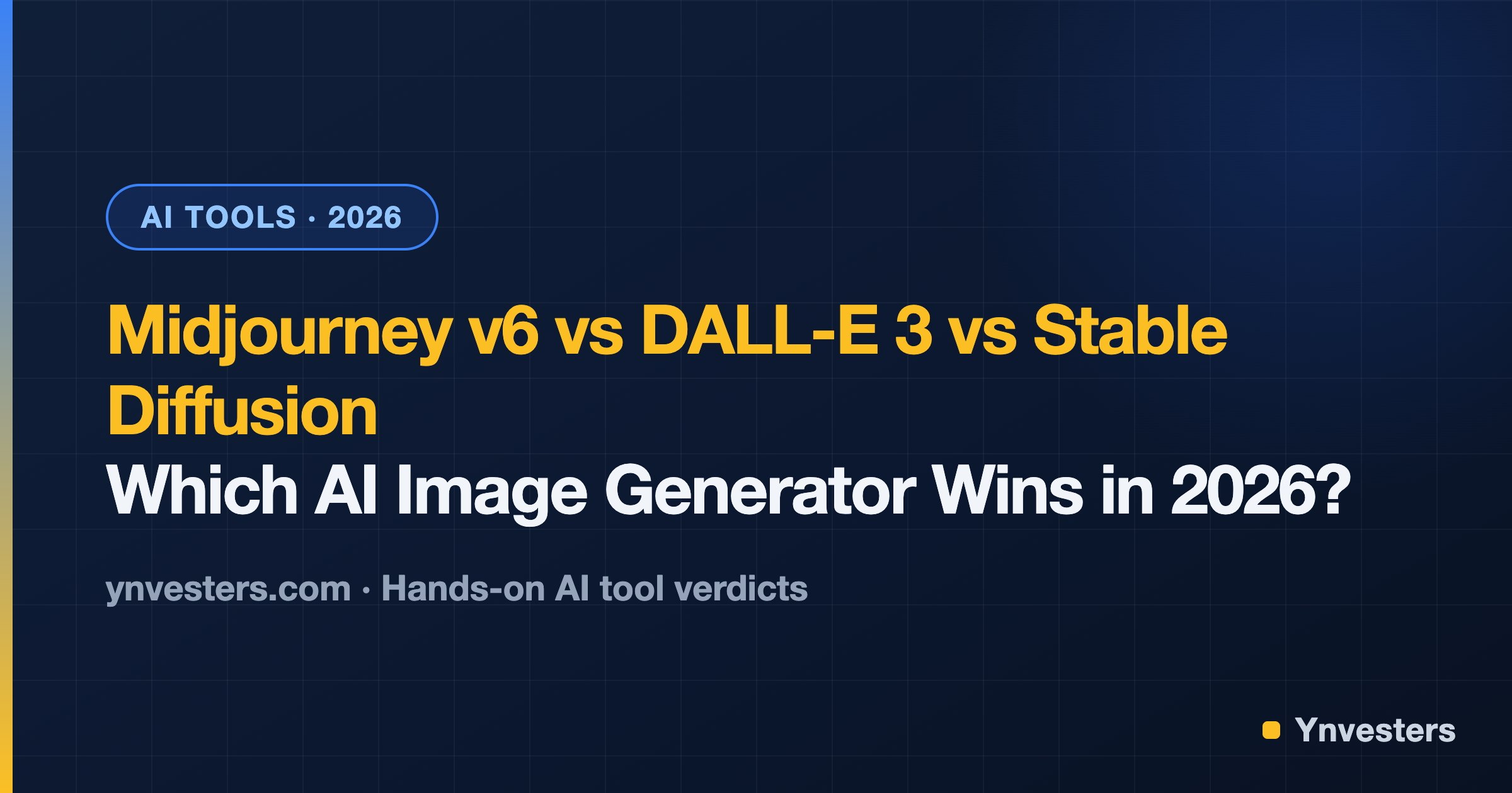 Midjourney v6 vs DALL-E 3 vs Stable Diffusion: Which AI Image Generator Wins in 2026?