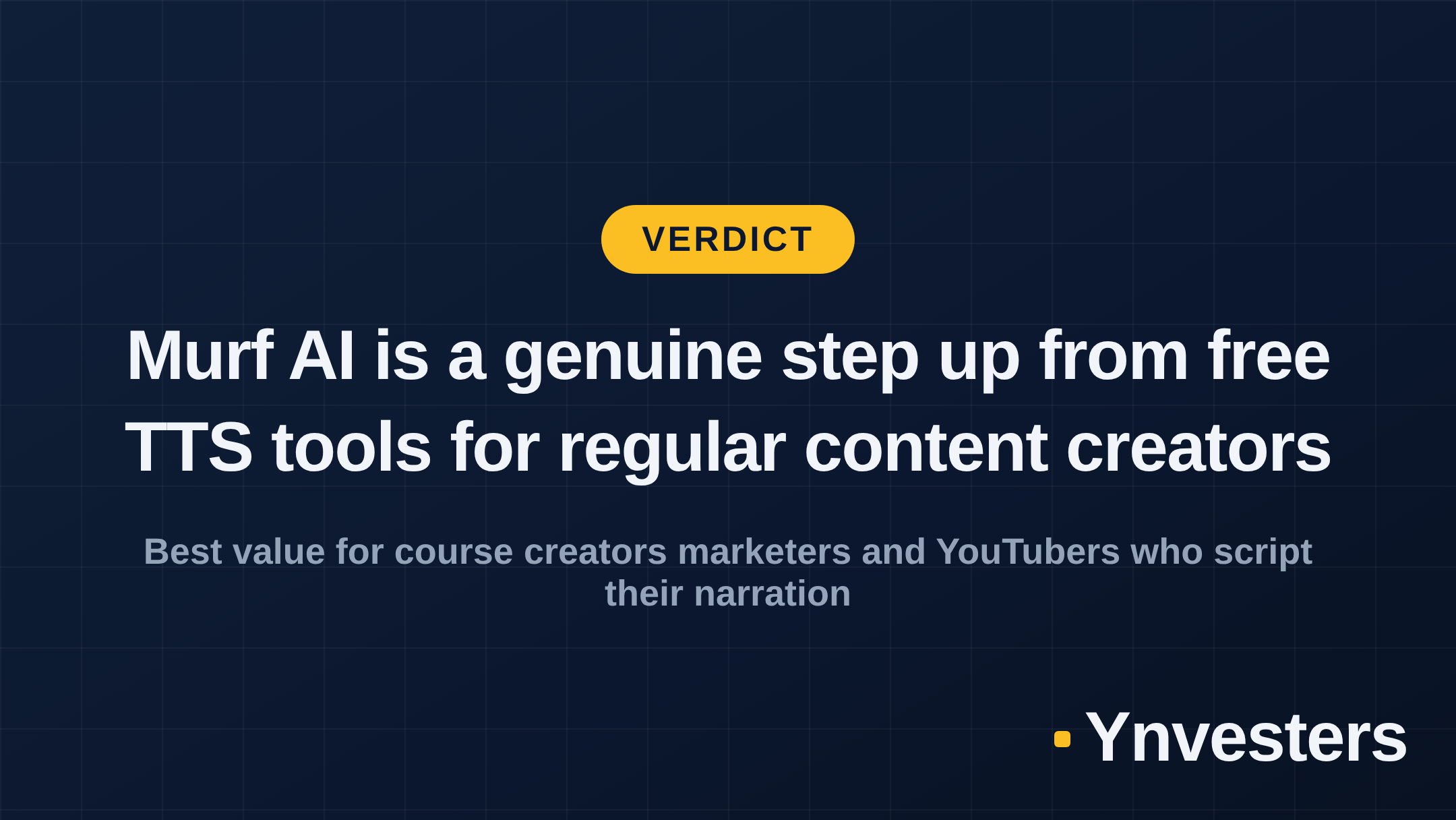 Verdict: Murf AI is a genuine step up from free TTS tools for regular content creators