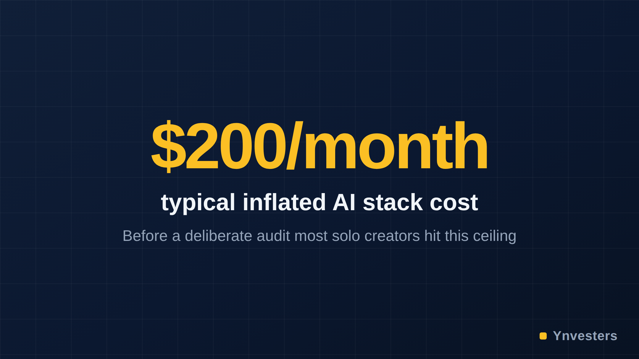 $200/month — typical inflated AI stack cost