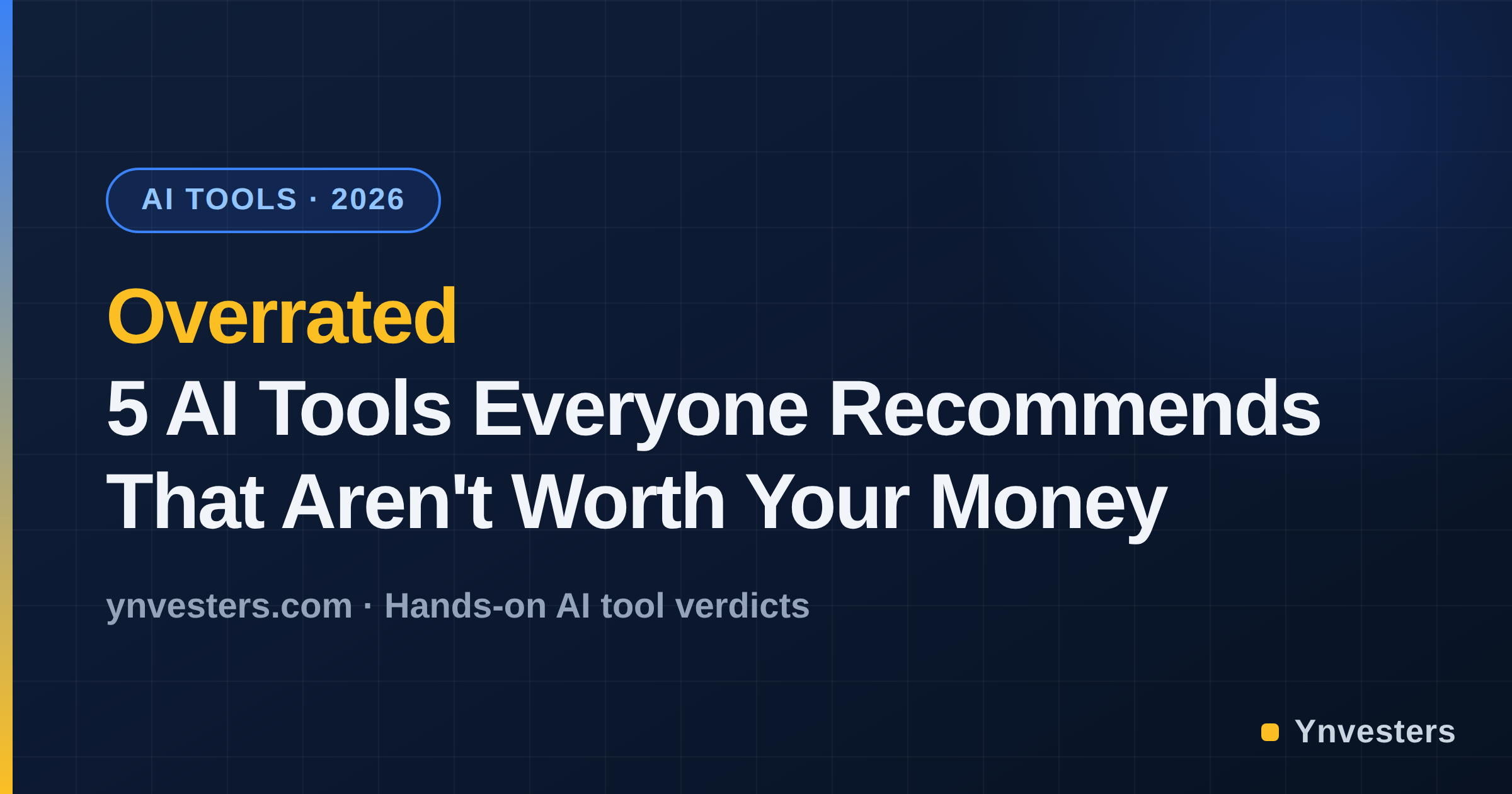Overrated: 5 AI Tools Everyone Recommends That Aren't Worth Your Money