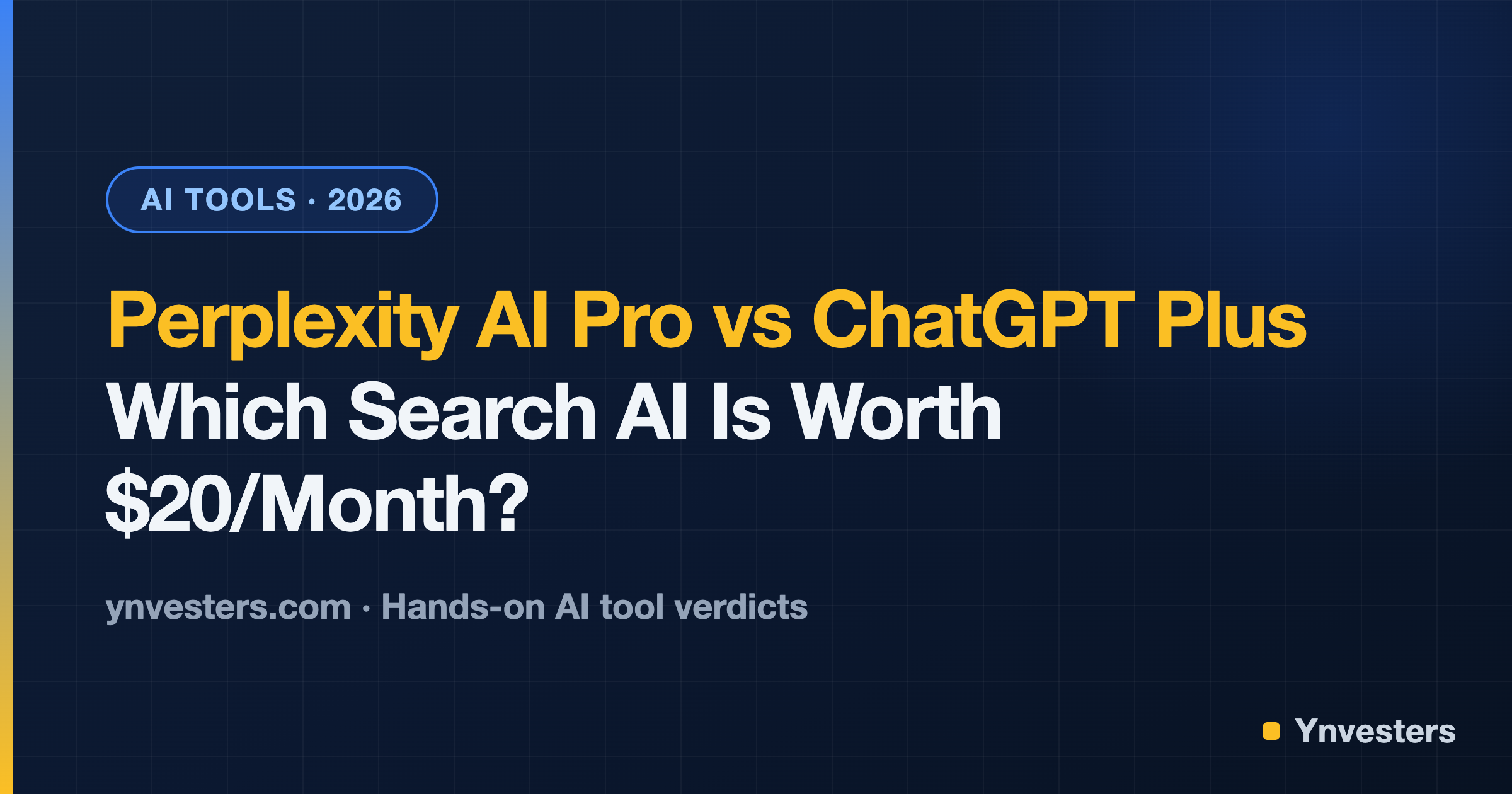 Perplexity AI Pro vs ChatGPT Plus: Which Search AI Is Worth $20/Month?