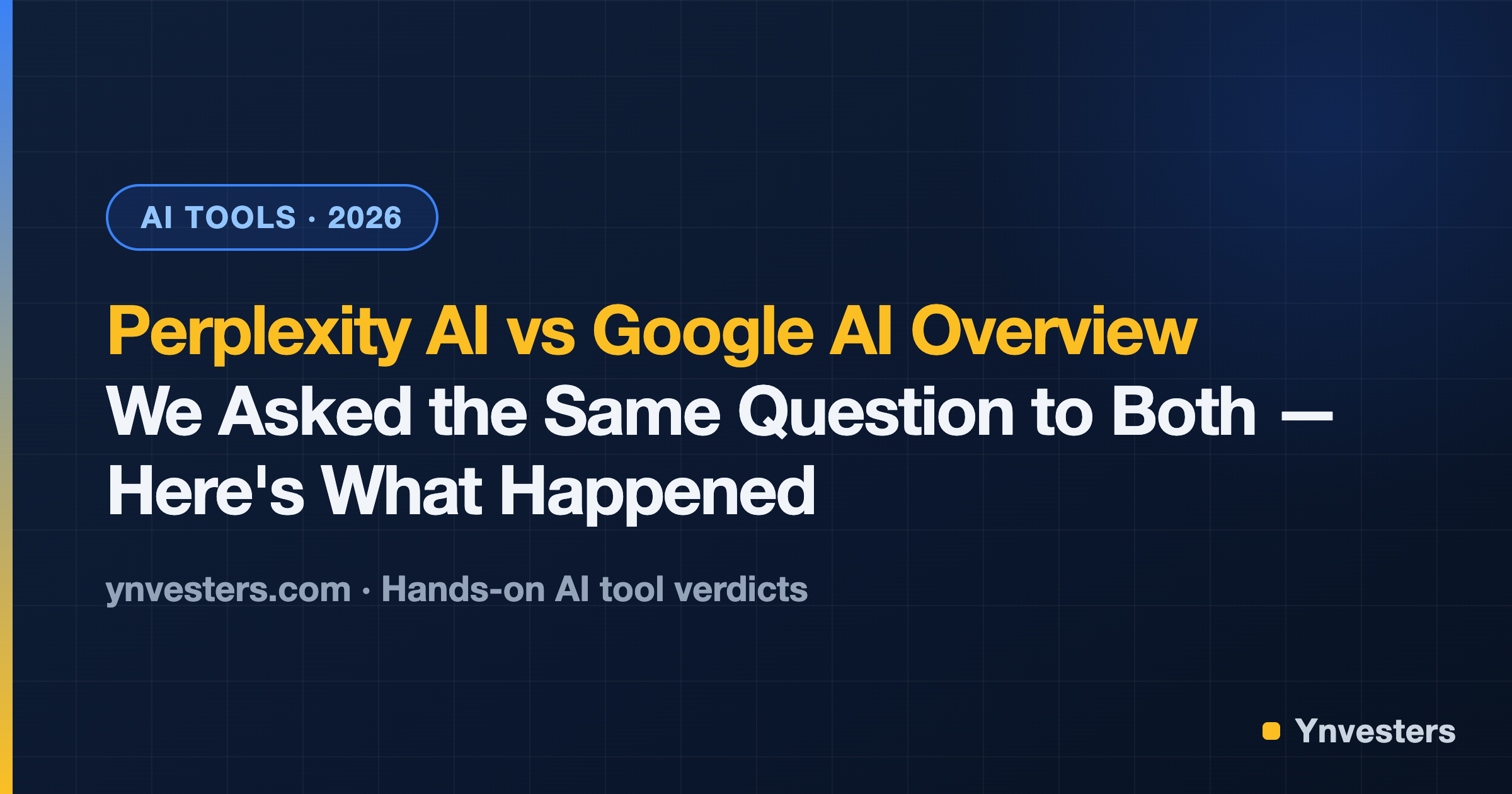 Perplexity AI vs Google AI Overview: We Asked the Same Question to Both — Here's What Happened
