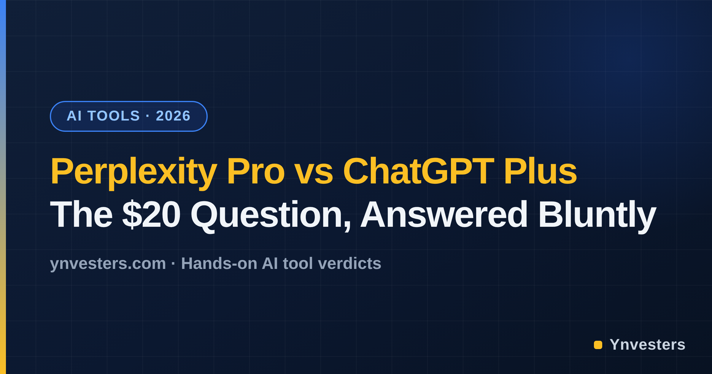 Perplexity Pro vs ChatGPT Plus: The $20 Question, Answered Bluntly