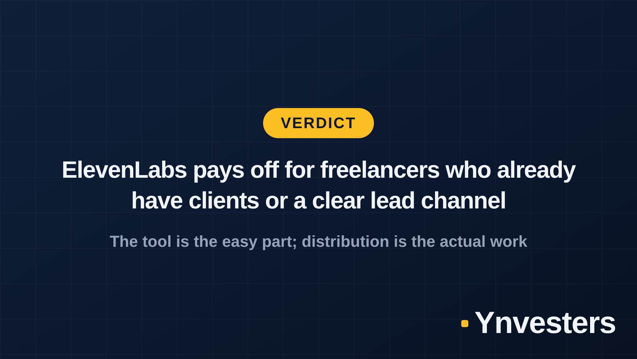 Verdict: ElevenLabs pays off for freelancers who already have clients or a clear lead channel