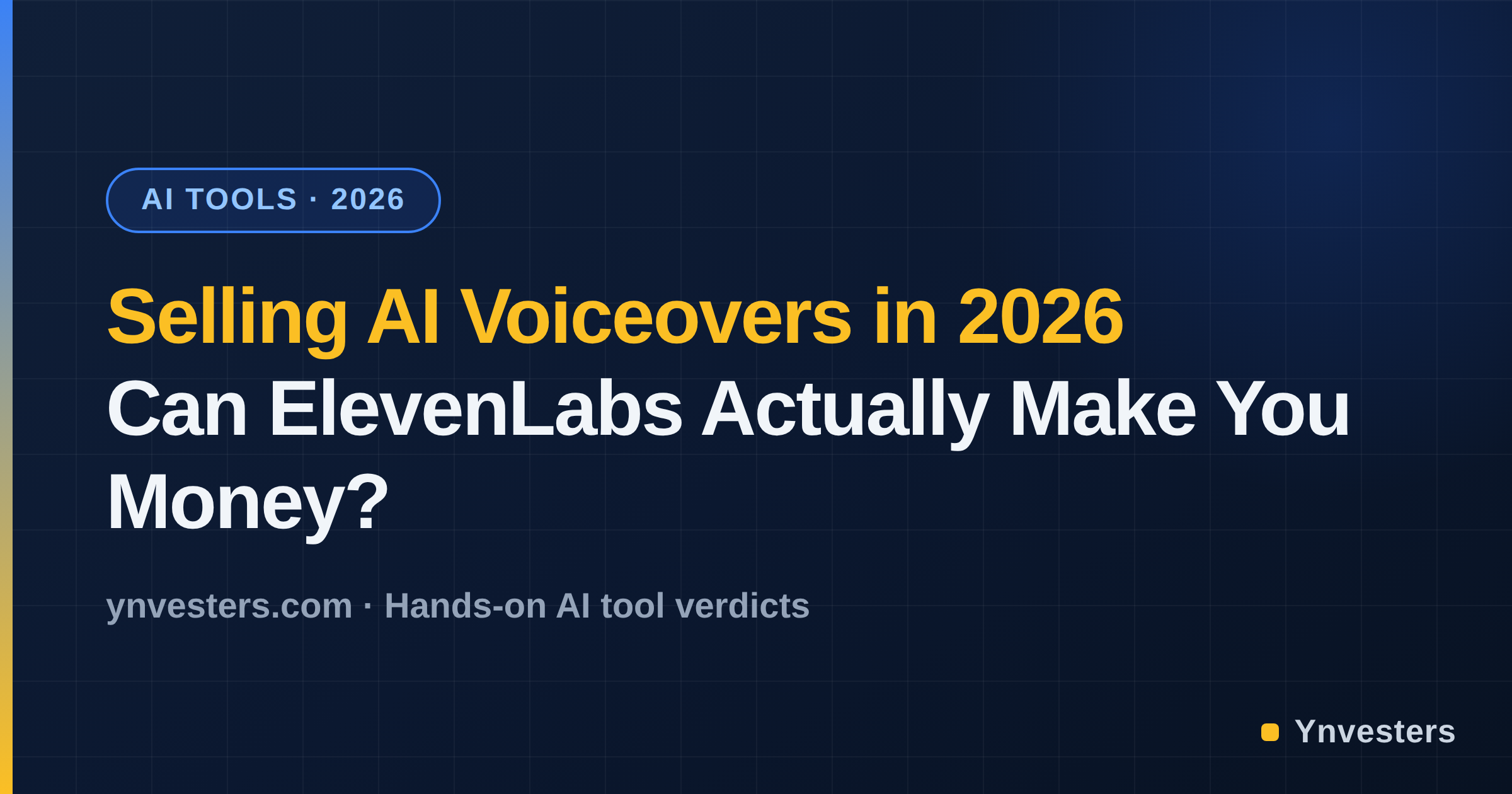 Selling AI Voiceovers in 2026: Can ElevenLabs Actually Make You Money?
