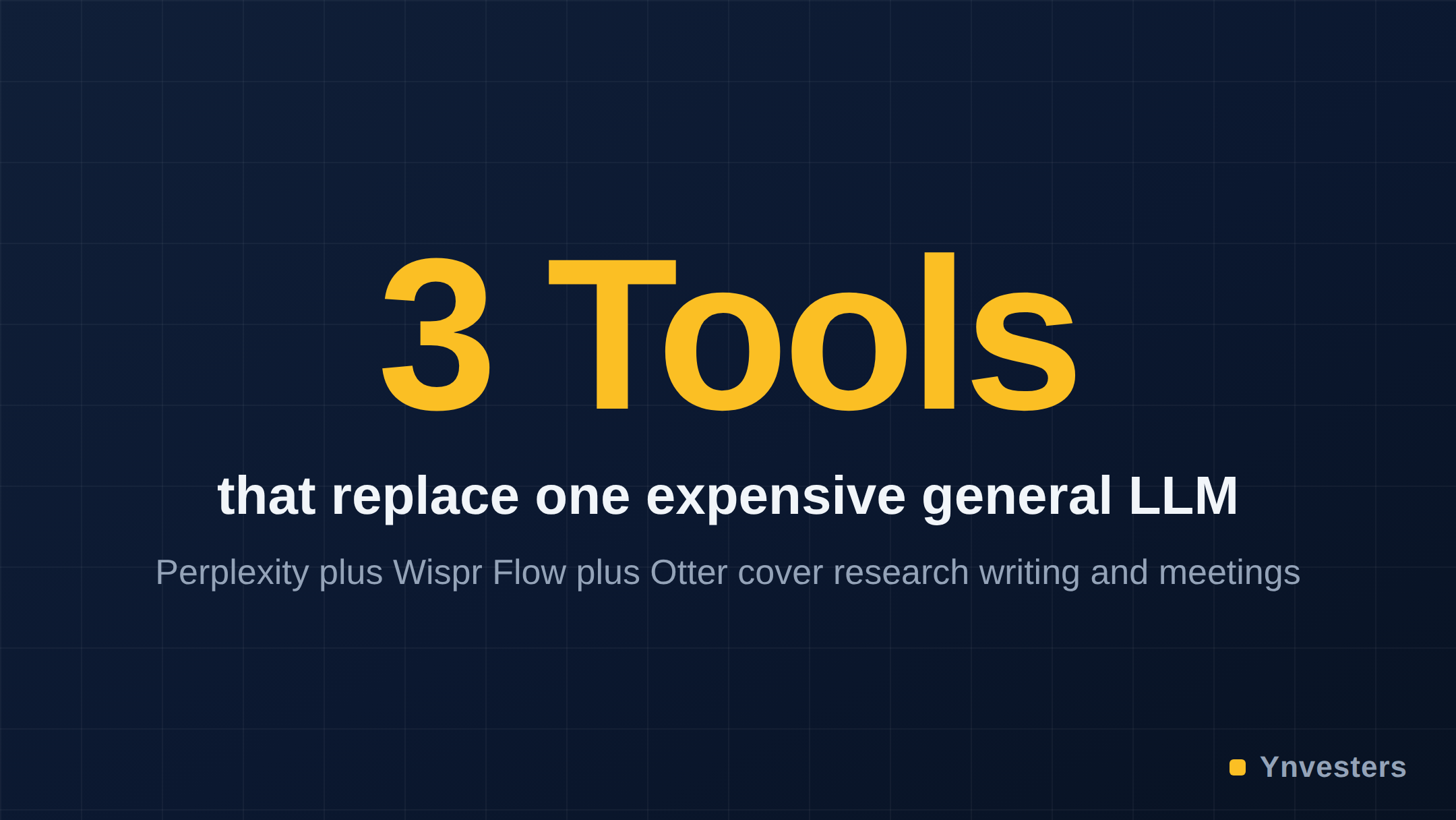3 Tools — that replace one expensive general LLM