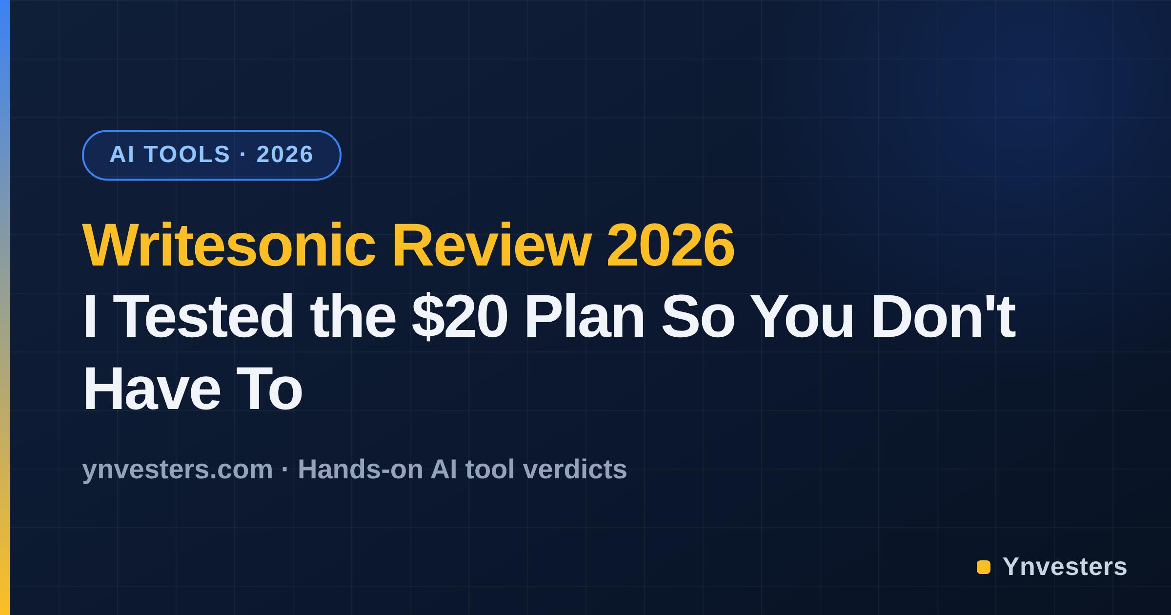 Writesonic Review 2026: Is the $20 Plan Actually Worth It?